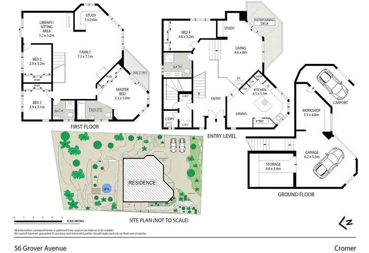 Floorplan of Homely house listing, 56 Grover Avenue, Cromer NSW 2099