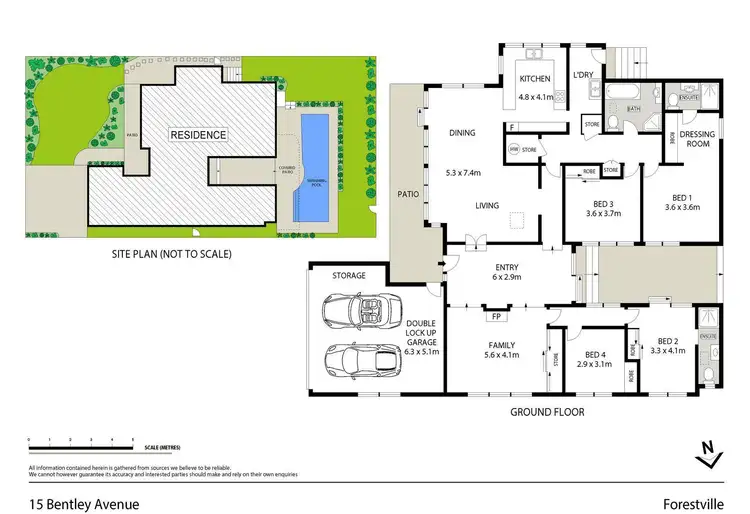 Floorplan of Homely house listing, 15 Bentley Avenue, Forestville NSW 2087