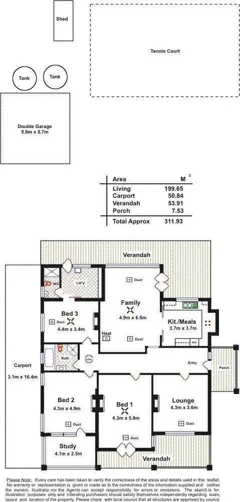Floorplan of Homely house listing, 8 Galway Grove, Tranmere SA 5073
