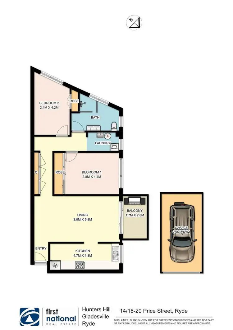 Floorplan of Homely apartment listing, 14/18-20 Price Street, Ryde NSW 2112