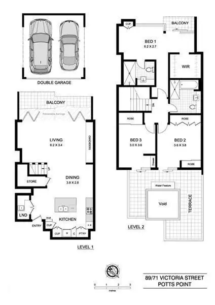 Floorplan of Homely apartment listing, 89/71 Victoria  Street, Potts Point NSW 2011