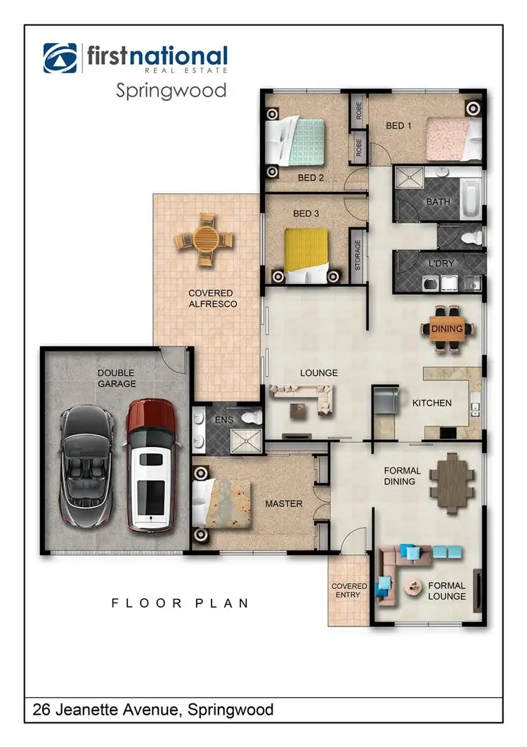 Floorplan of Homely house listing, 26 Jeanette Avenue, Springwood QLD 4127