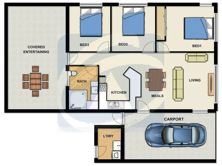 Floorplan of Homely house listing, 22 Southgate Drive, Woodridge QLD 4114