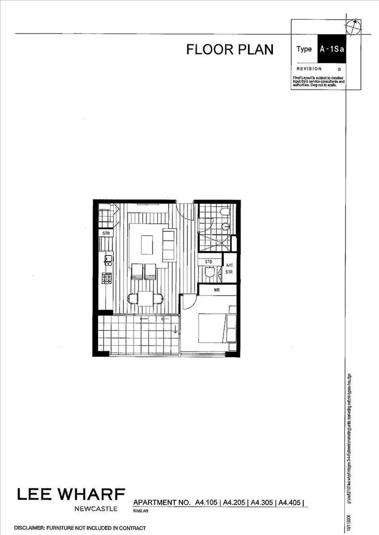 Floorplan of Homely apartment listing, 405/15 Honeysuckle Drive, Newcastle NSW 2300