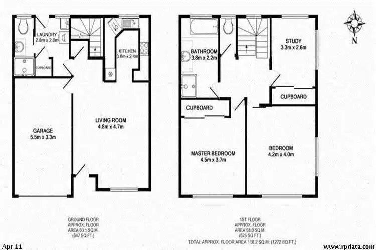 Floorplan of Homely semi-detached listing, 24 Thirteenth Avenue, Palm Beach QLD 4221