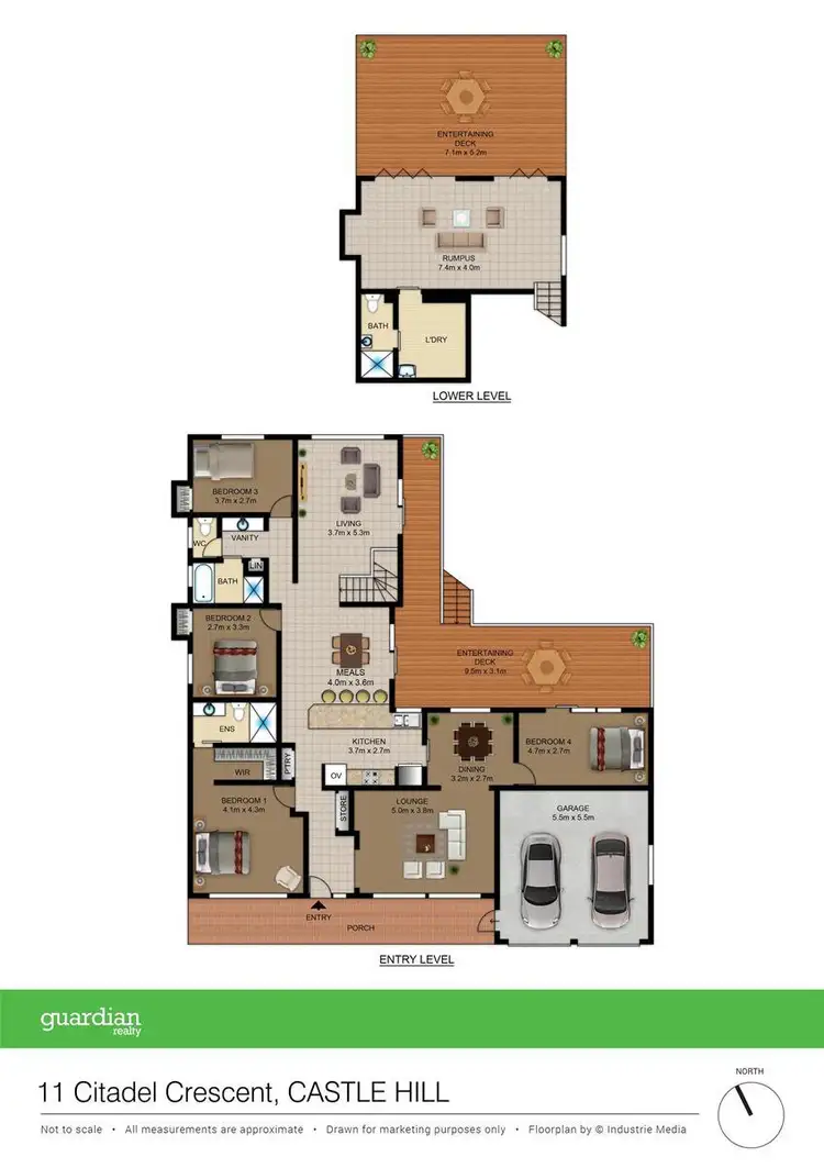 Floorplan of Homely house listing, 11 Citadel Crescent, Castle Hill NSW 2154