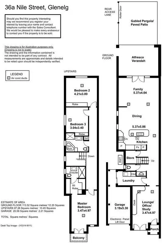 Floorplan of Homely house listing, 36A Nile Street, Glenelg SA 5045