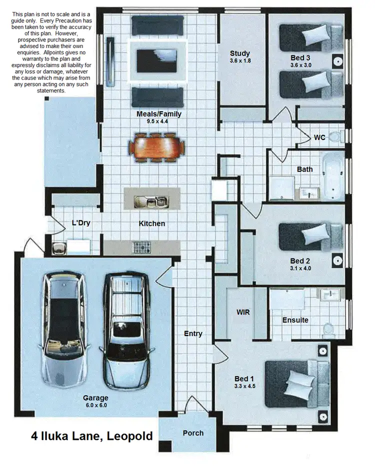 Floorplan of Homely house listing, 4 Iluka Lane, Leopold VIC 3224