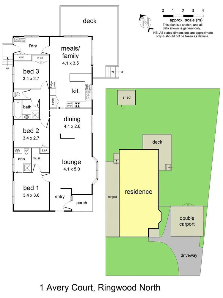 Floorplan of Homely house listing, 1 Avery Court, Ringwood North VIC 3134