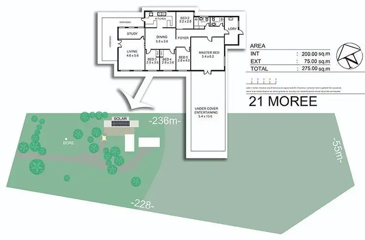 Floorplan of Homely house listing, 21 Moree Road, Black River QLD 4818