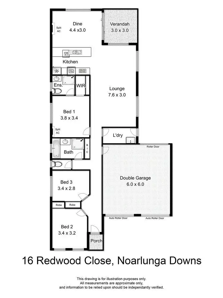 Floorplan of Homely house listing, 16 Redwood Close, Noarlunga Downs SA 5168