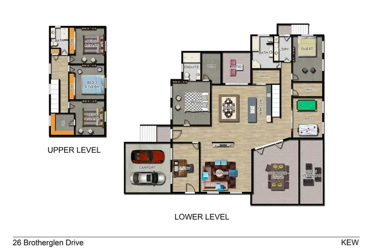 Floorplan of Homely rural property listing, 26 Brotherglen Drive, Kew NSW 2439