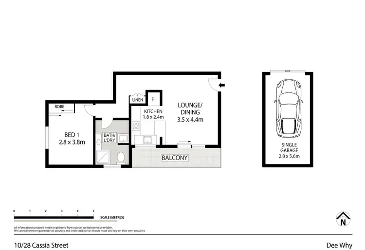 Floorplan of Homely unit listing, 10/28 Cassia Street, Dee Why NSW 2099