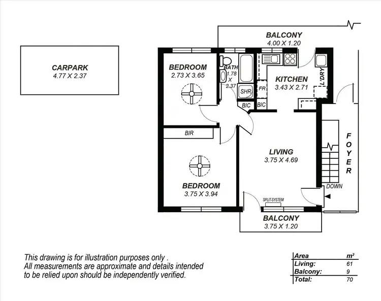 Floorplan of Homely unit listing, 6/194 Fullarton Road, Dulwich SA 5065