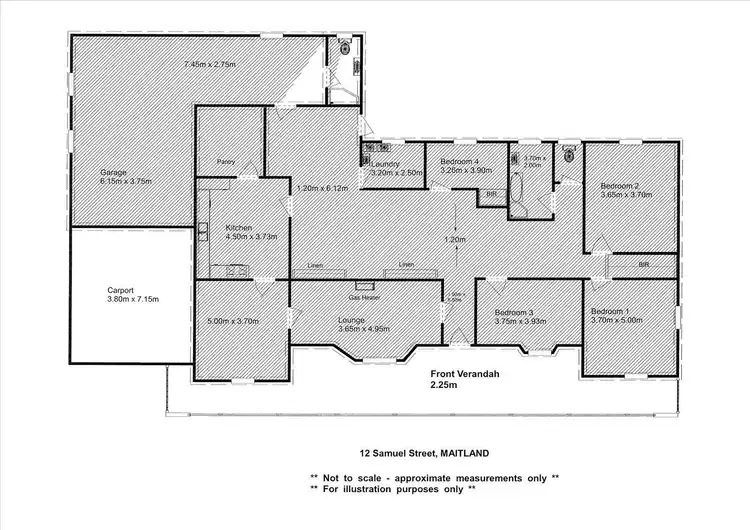 Floorplan of Homely house listing, 12 Samuel Street, Maitland SA 5573