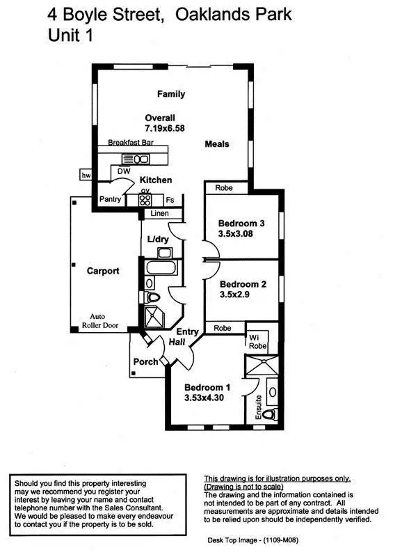 Floorplan of Homely house listing, 4B Boyle Street, Oaklands Park SA 5046
