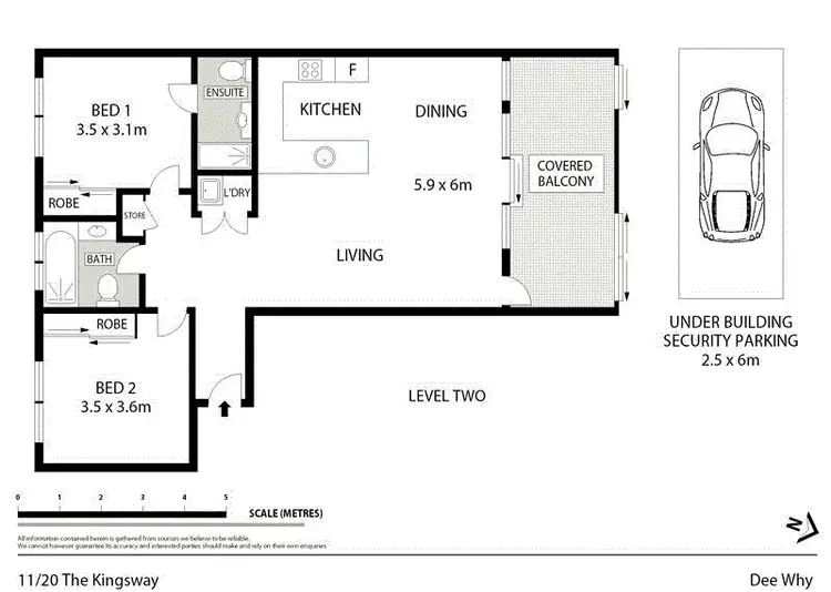 Floorplan of Homely unit listing, 11/20 Kingsway, Dee Why NSW 2099