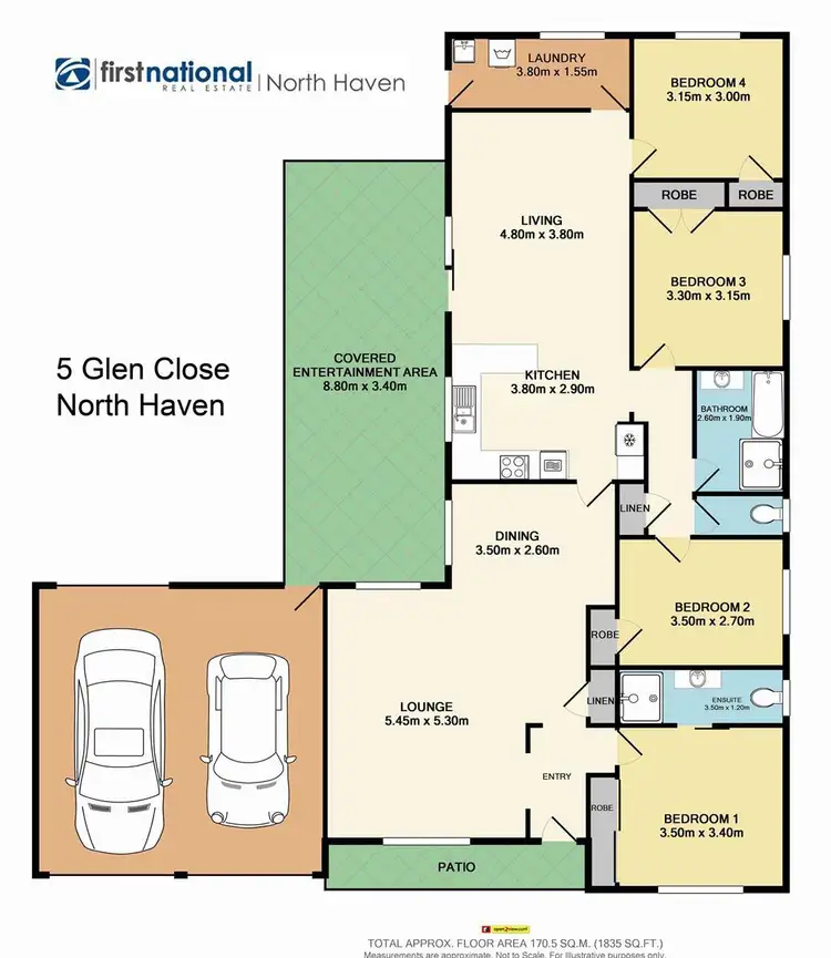 Floorplan of Homely house listing, 5 Glen Close, North Haven NSW 2443