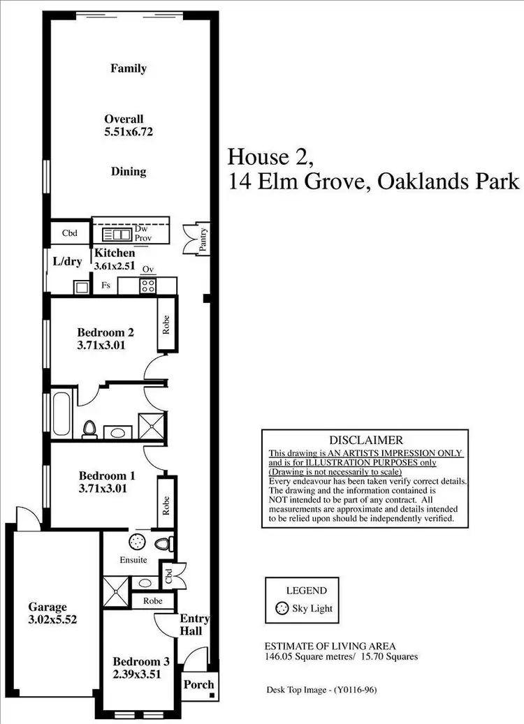 Floorplan of Homely house listing, 14a Elm Grove, Oaklands Park SA 5046