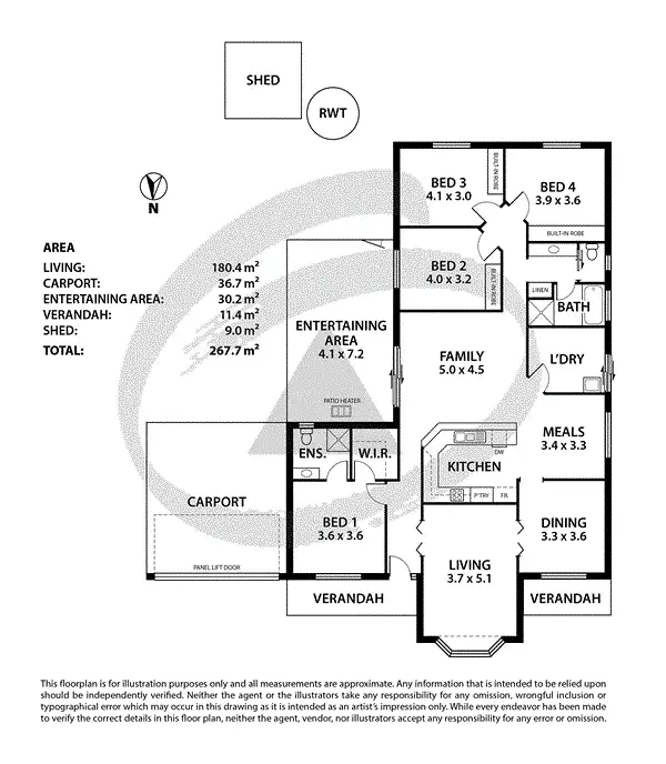 Floorplan of Homely house listing, 6 Webber Drive, Nairne SA 5252