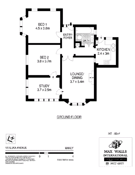 Floorplan of Homely apartment listing, 1/9 Iluka Avenue, Manly NSW 2095