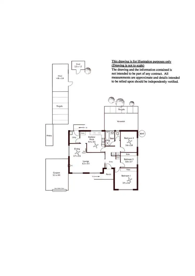 Floorplan of Homely house listing, 59 Grant Road, Reynella SA 5161