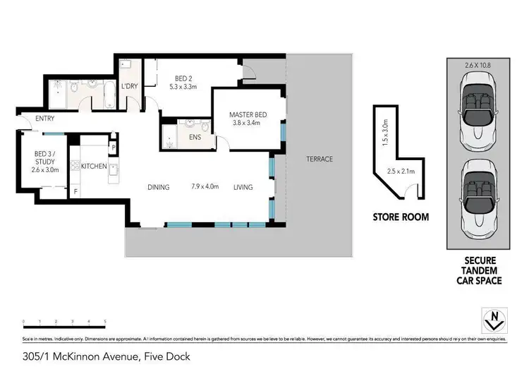 Floorplan of Homely apartment listing, 305/1 McKinnon Avenue, Five Dock NSW 2046