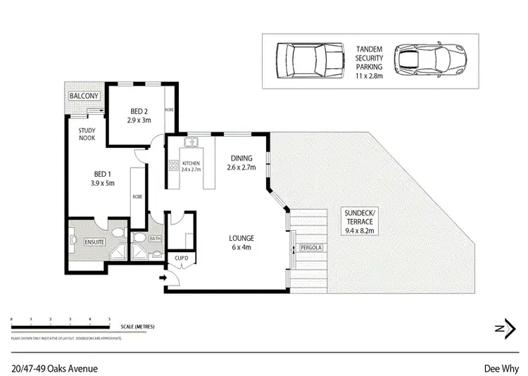 Floorplan of Homely unit listing, 20/47-49 Oaks Avenue, Dee Why NSW 2099