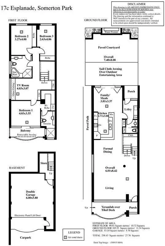 Floorplan of Homely house listing, 17C Esplanade, Somerton Park SA 5044