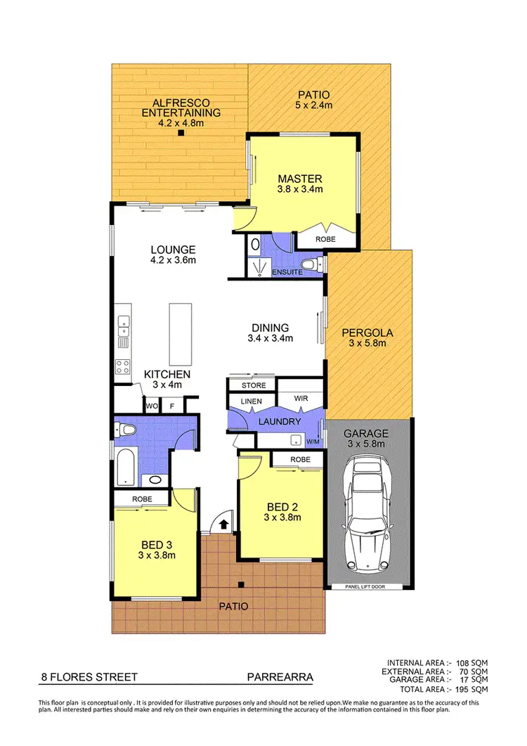 Floorplan of Homely house listing, 8 Flores Street, Parrearra QLD 4575