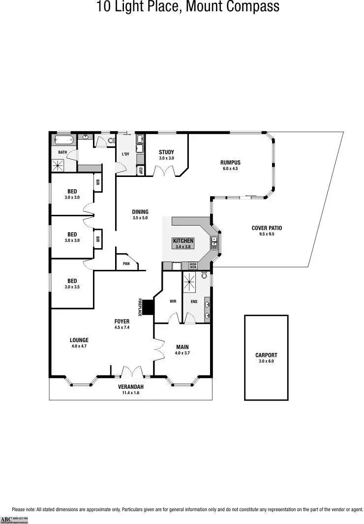 Floorplan of Homely house listing, 10 Light Place, Mount Compass SA 5210