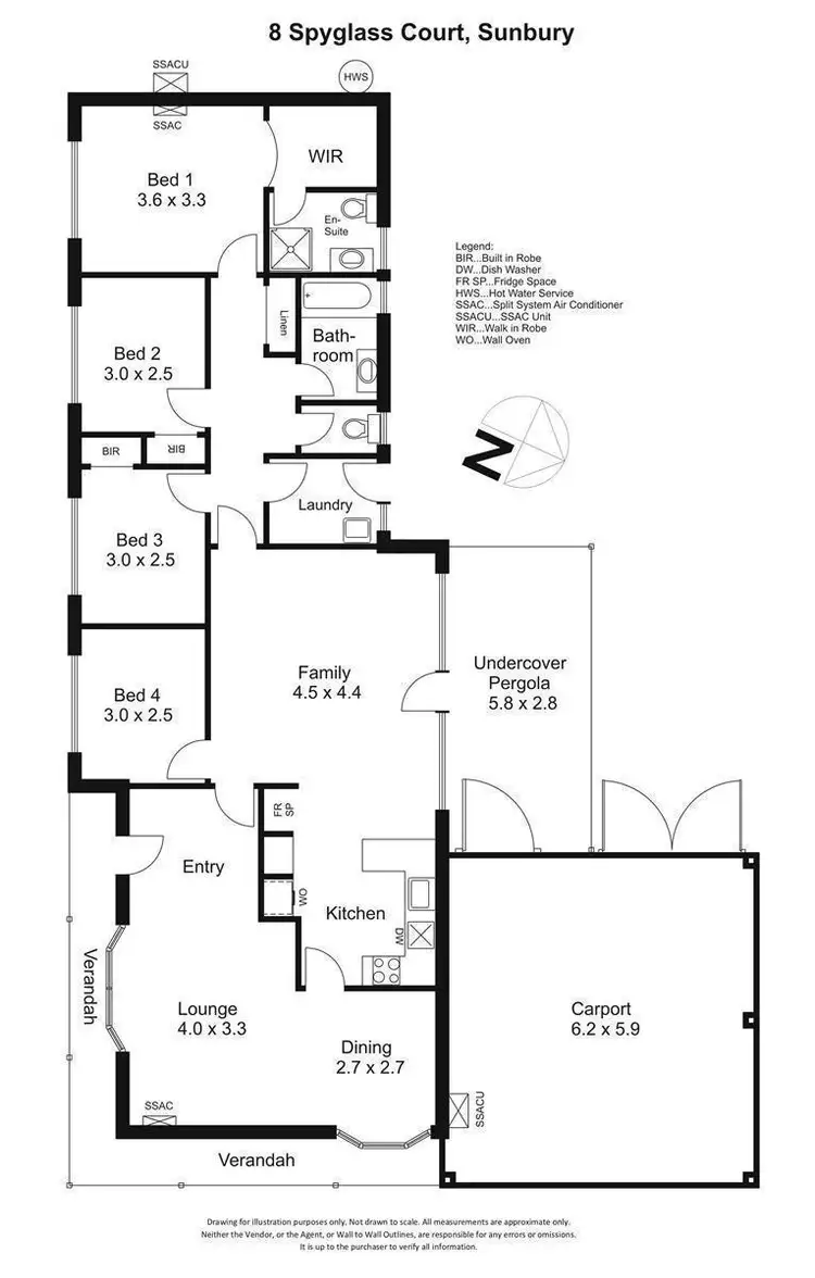 Floorplan of Homely house listing, 8 Spyglass Court, Sunbury VIC 3429