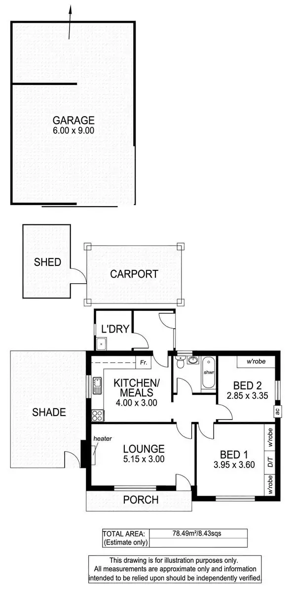Floorplan of Homely house listing, 2 Heathcote Street, Marion SA 5043