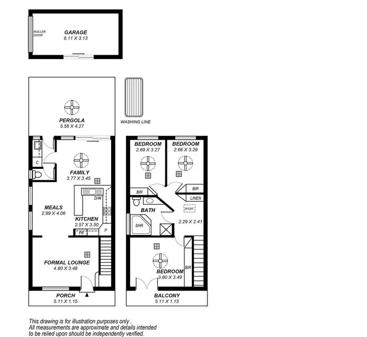 Floorplan of Homely house listing, 61B Cliff Street, Glenelg East SA 5045