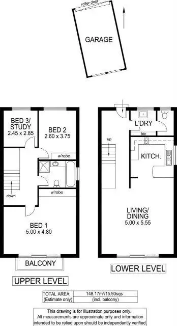 Floorplan of Homely townhouse listing, 6/23 Cormorant Court, West Lakes Shore SA 5020
