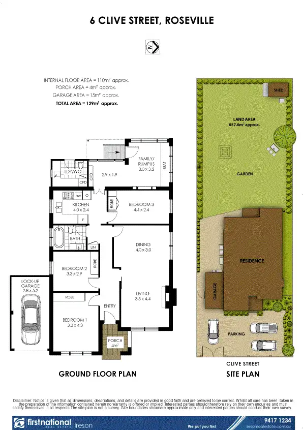 Floorplan of Homely house listing, 6 Clive Street, Roseville NSW 2069
