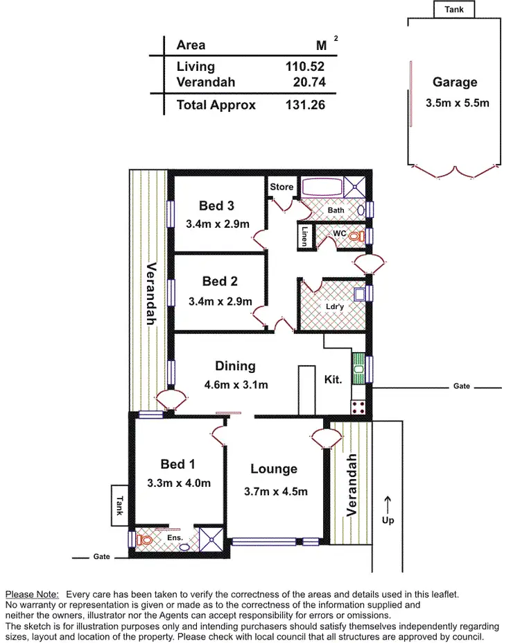 Floorplan of Homely house listing, 107 McKenzie Road, Elizabeth Downs SA 5113