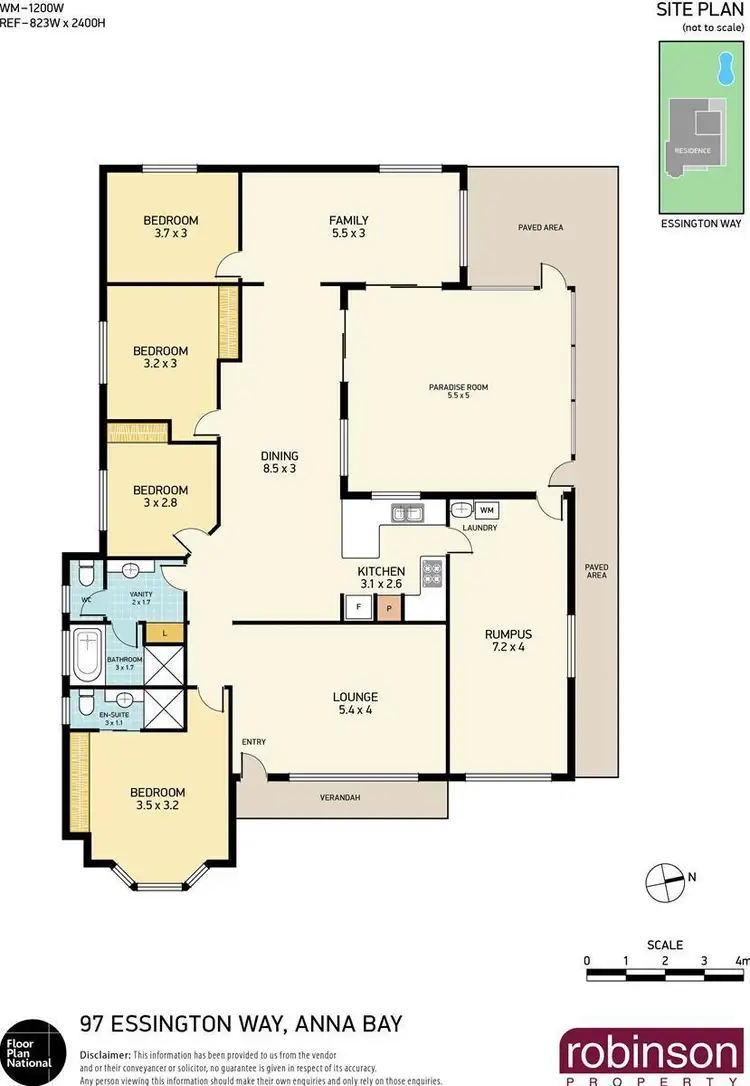 Floorplan of Homely house listing, 97 Essington Way, Anna Bay NSW 2316