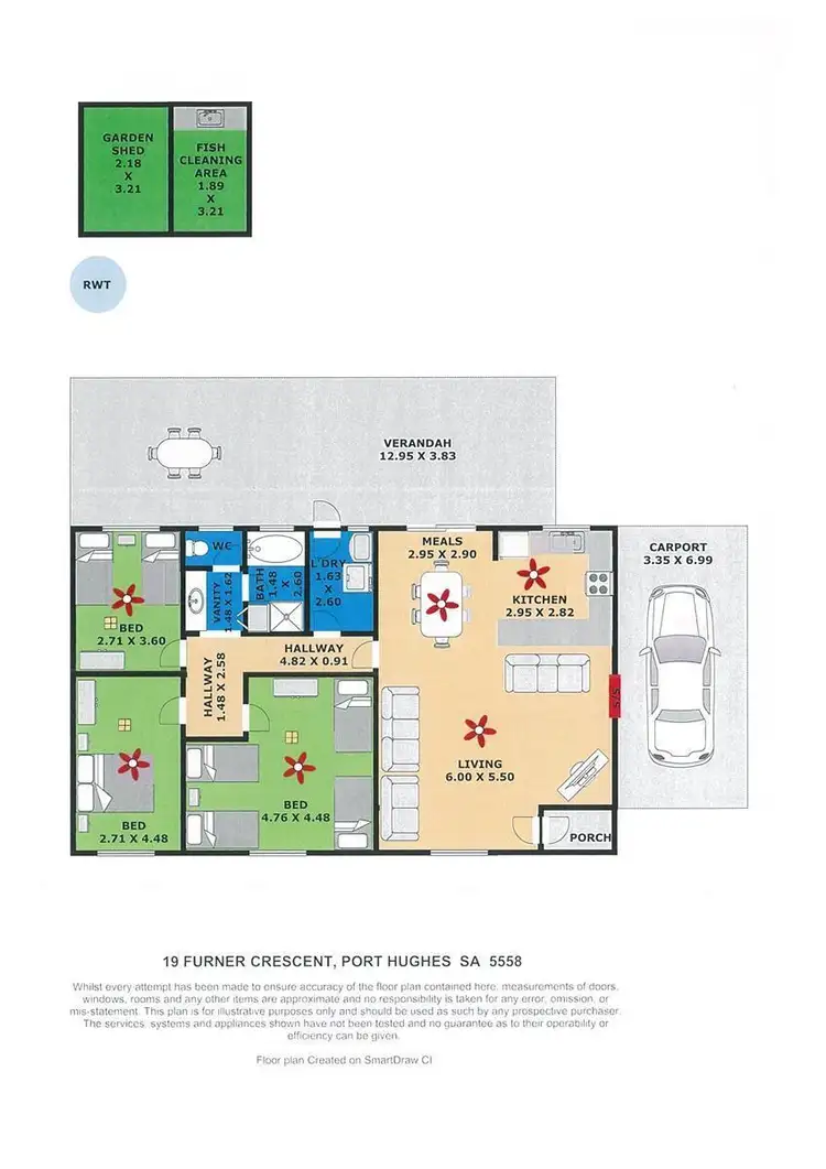 Floorplan of Homely house listing, 19 Furner Crescent, Port Hughes SA 5558