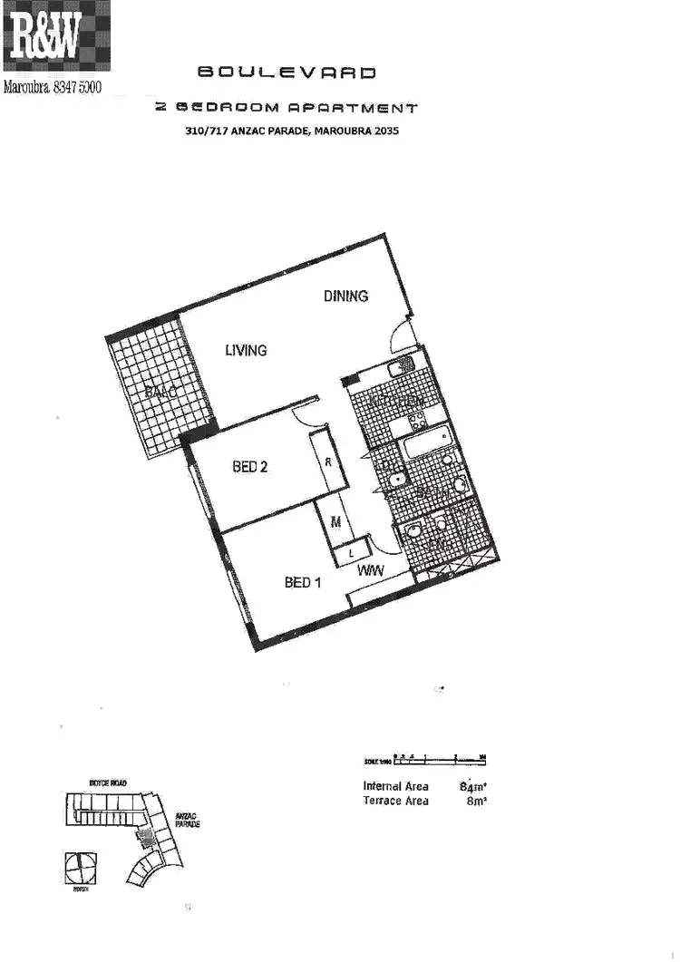 Floorplan of Homely apartment listing, 310/717 Anzac Parade, Maroubra NSW 2035