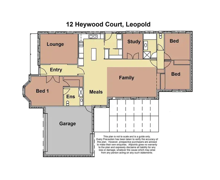 Floorplan of Homely house listing, 12 Heywood Court, Leopold VIC 3224
