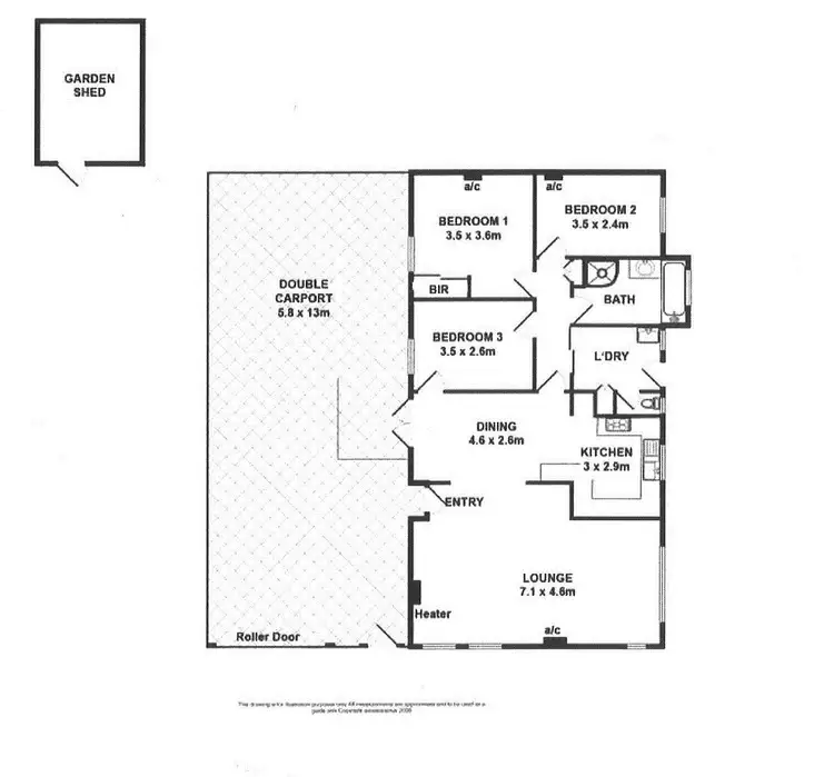 Floorplan of Homely house listing, 12 Kiah Crescent, Sheidow Park SA 5158