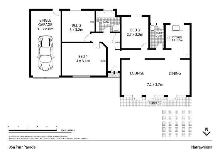 Floorplan of Homely house listing, 95A Parr Parade, Narraweena NSW 2099
