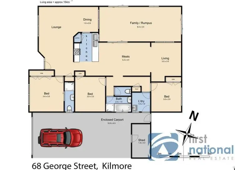 Floorplan of Homely house listing, 68 George Street, Kilmore VIC 3764
