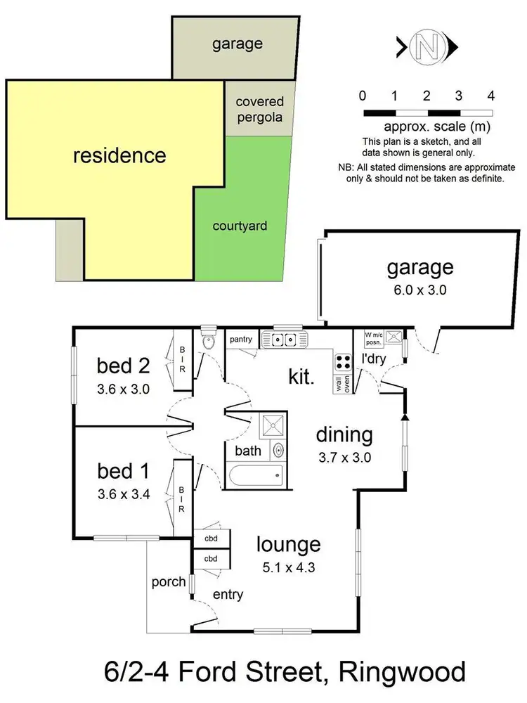 Floorplan of Homely unit listing, 6/2-4 Ford Street, Ringwood VIC 3134