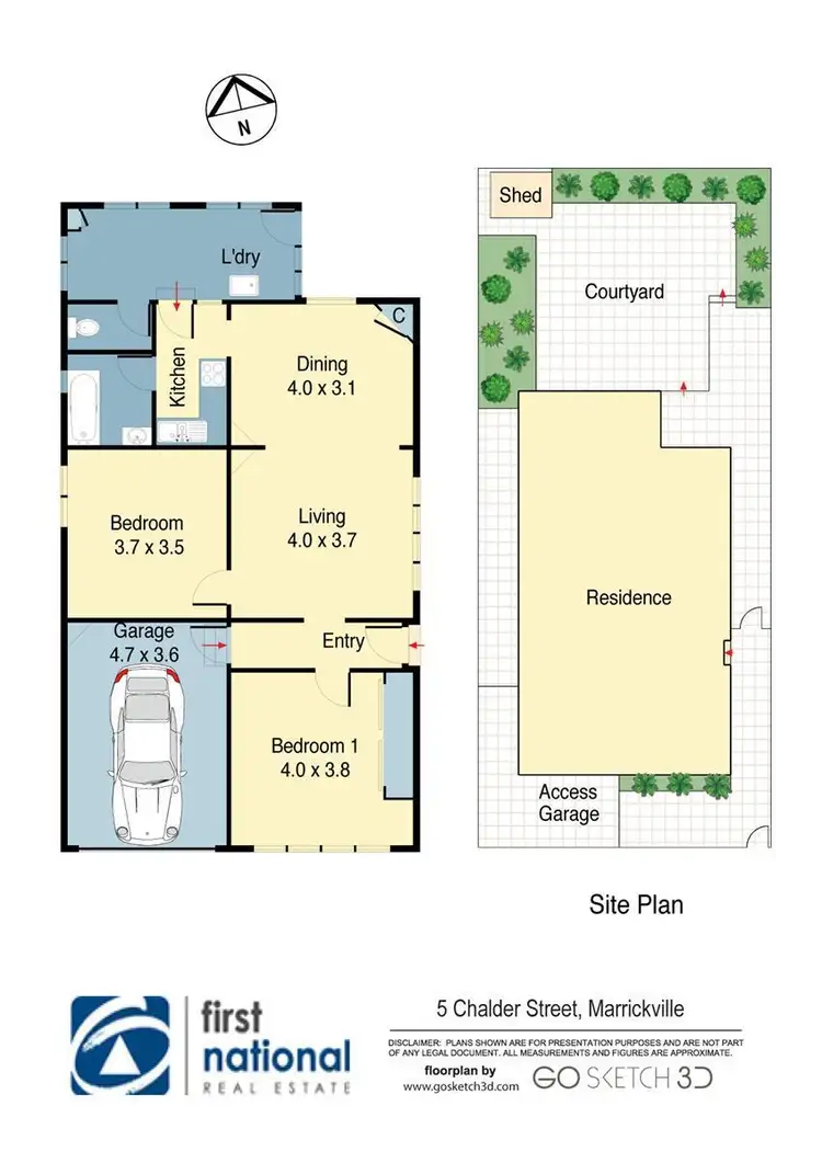 Floorplan of Homely house listing, 5 Chalder Street, Marrickville NSW 2204