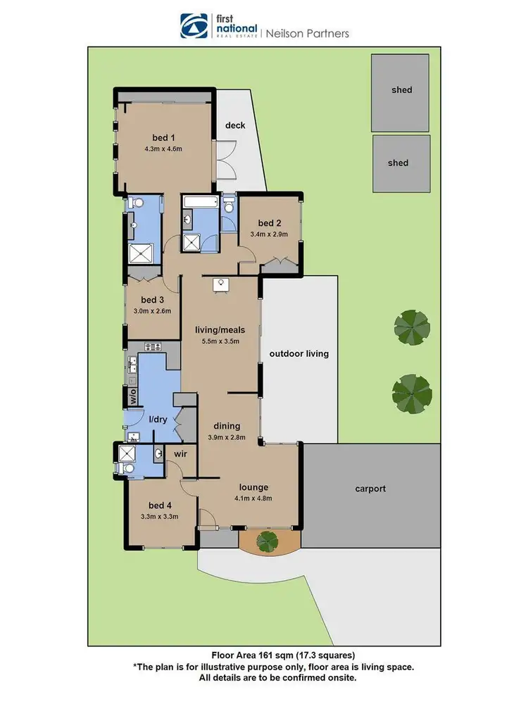 Floorplan of Homely house listing, 9 Broome Crescent, Cranbourne North VIC 3977