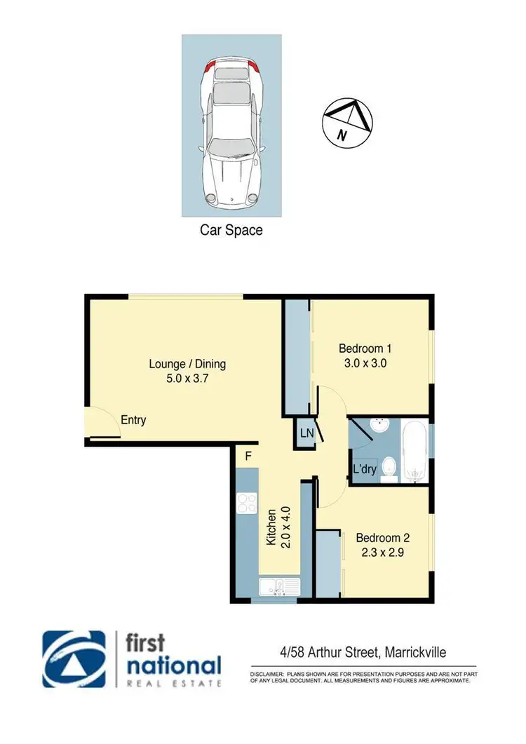 Floorplan of Homely apartment listing, 4/58 Arthur Street, Marrickville NSW 2204