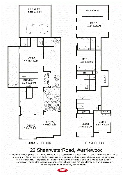 Floorplan of Homely house listing, 22 Shearwater Drive, Warriewood NSW 2102