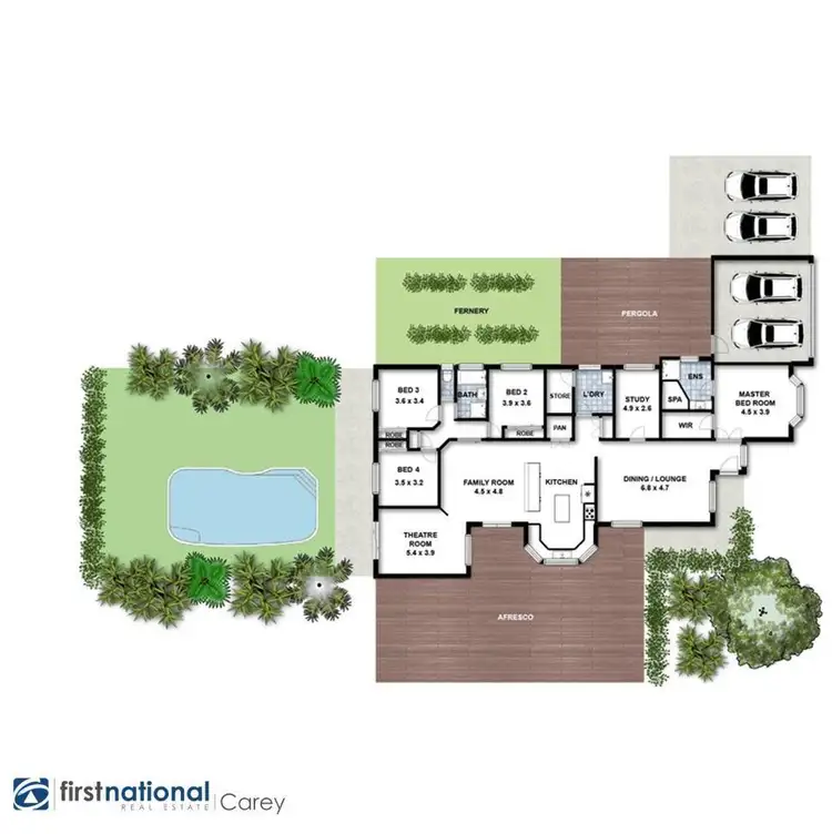 Floorplan of Homely house listing, 6 Wongalea Drive, Lara VIC 3212